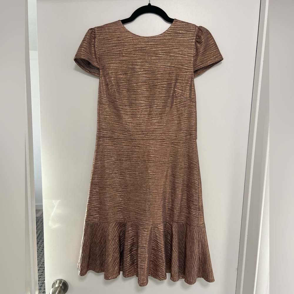 Alice + Olivia bronze party dress